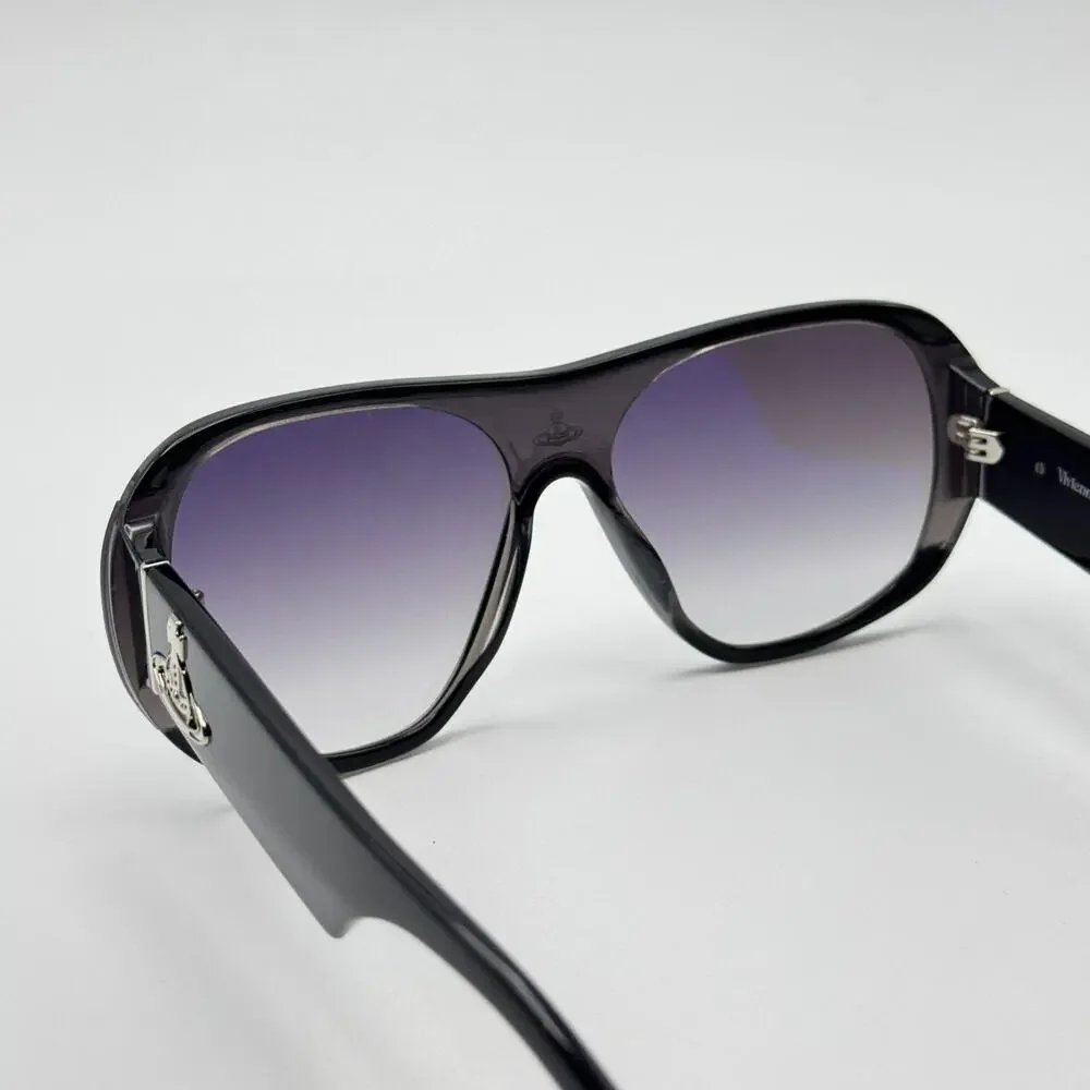 Vivienne Westwood Sunglasses Atlanta VW5020 091 Black Aviator Gradient Shield